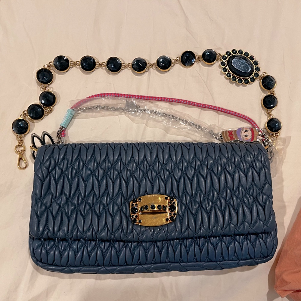 Vintage Miu Miu crystal shoulder bag